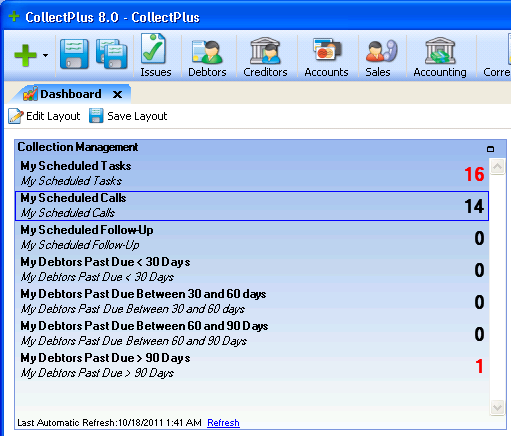 Collector Work Queue List